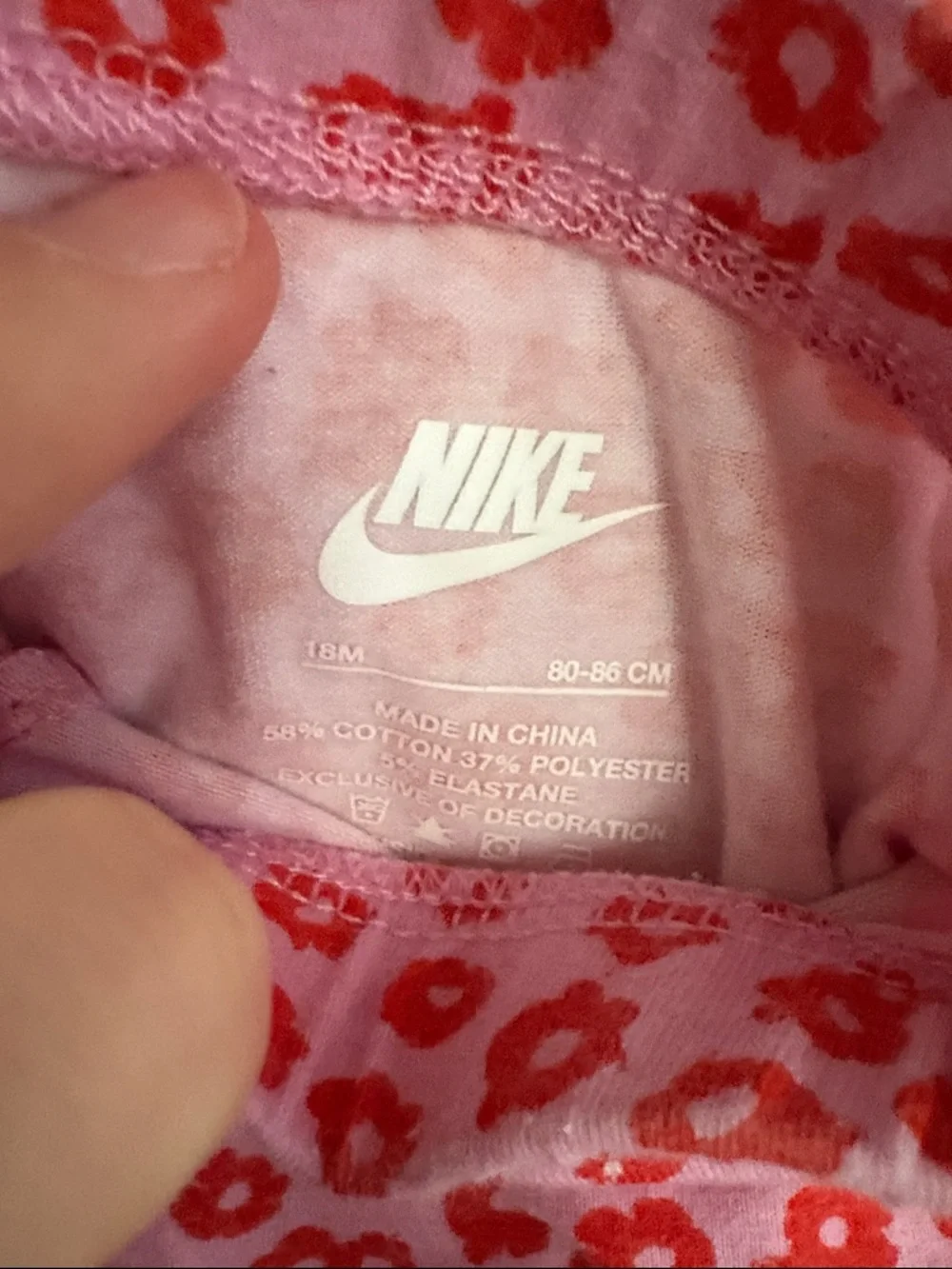 Nike Pink Floral Logo Baby Shirt and Legging Matching Set 18 Month - Picture 7 of 7
